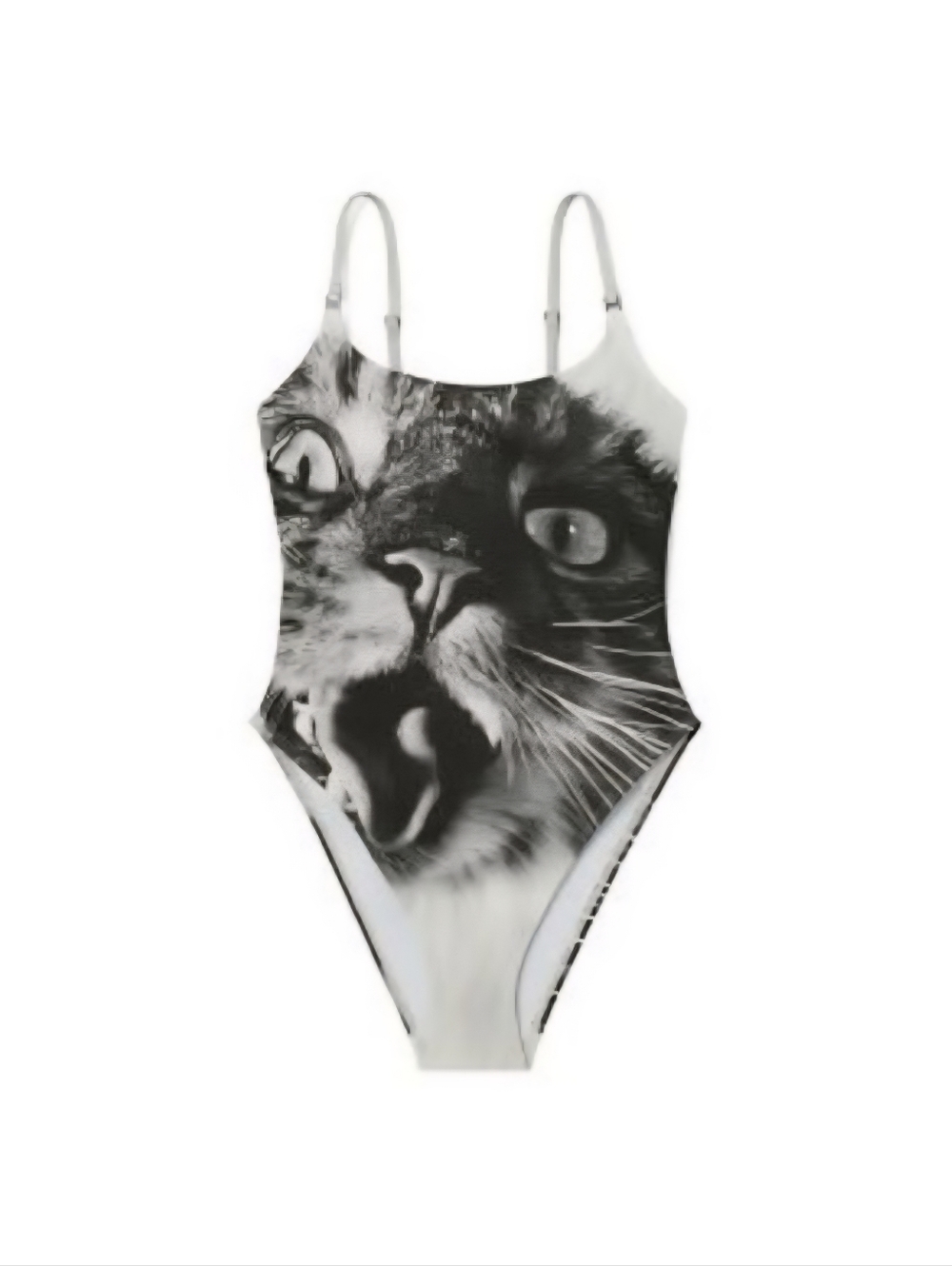 Limited Edition Tory Burch Cat Printed One-Piece Swimsuit Size Medium MSRP $218